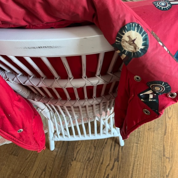 Ralph Lauren Red Equestrian Down Puffer Jacket-Vintage - Picture 5 of 6